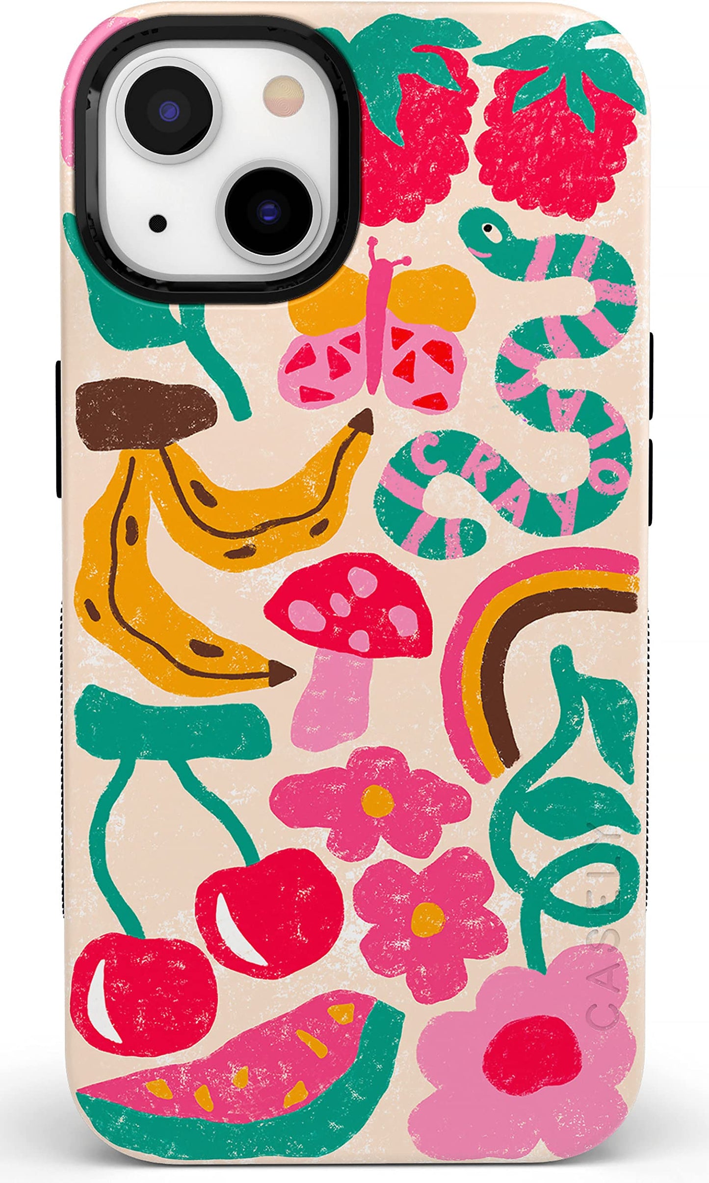 Casely iPhone 14 Plus Case | Sage Garden | Green Floral | Compatible with MagSafe | Bold Protective Design