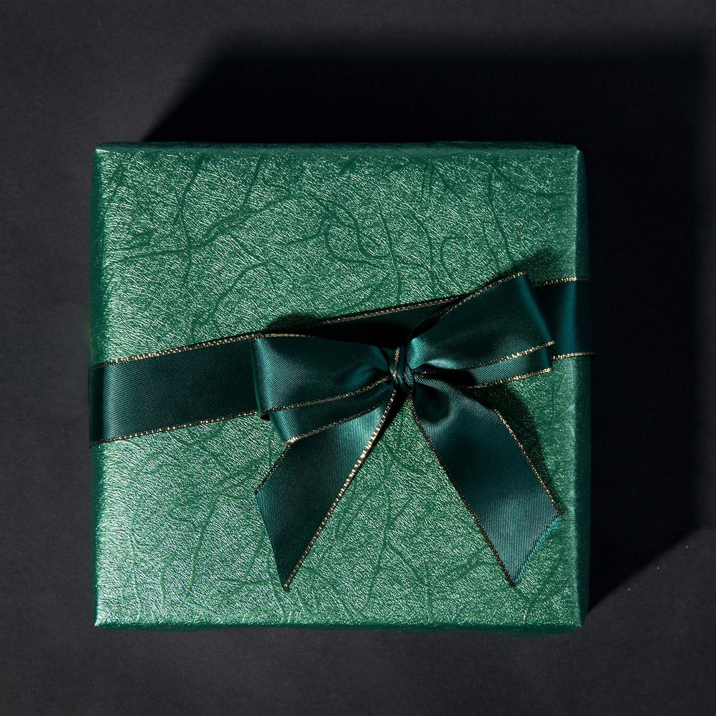 WRAPAHOLIC Green Wrapping Paper Roll - Mini Roll - 17 Inch x 16.5 Feet - Reversible Green and Black for Christmas, Birthday, Wedding, Baby Shower