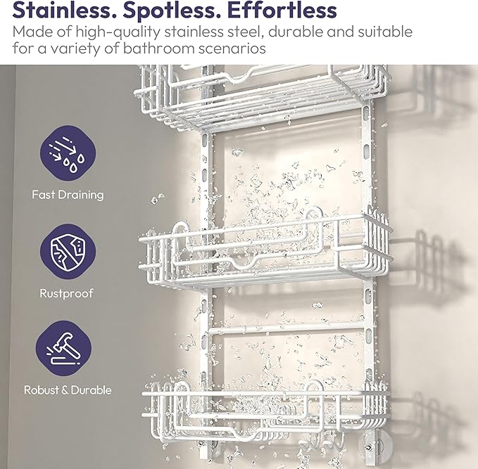 SWTYMIKI Shower Caddy Hanging Organizer