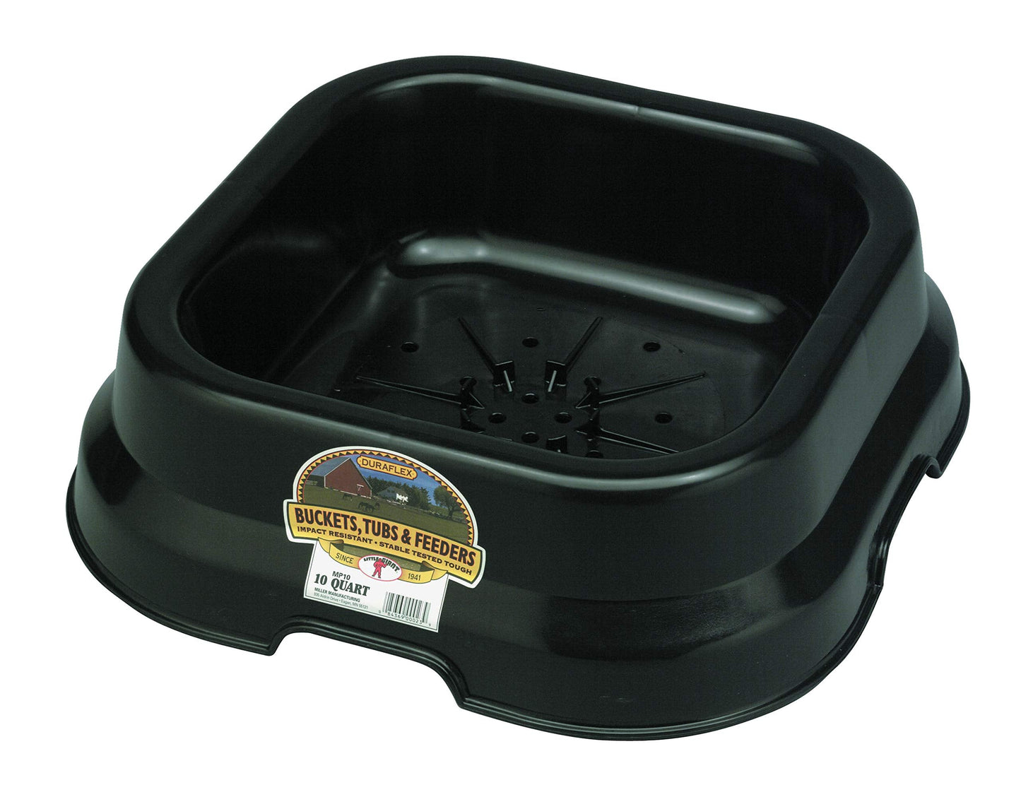 Little Giant® Plastic Salt and Mineral Block Pan | Salt Block Holder | Livestock Salt Block Feeder Pan | 10 Quart