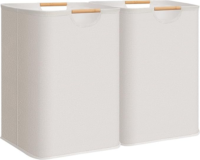 STORAGE MANIAC 2-Pack Large Laundry Hamper, 100L Collapsible Laundry Basket