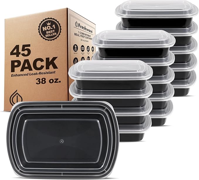 Freshware Meal Prep Containers 1 Compartment