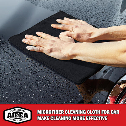 AIDEA Microfibre Cloth 24 Pack-Premium All-Purpose Cleaning Cloths for Cars-Soft & Absorbent Lint Free Streak Free Wash Cloth for House, Kitchen, Windows,30X40CM