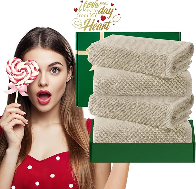 VOOVA & MOVAS Taupe Hand Towels