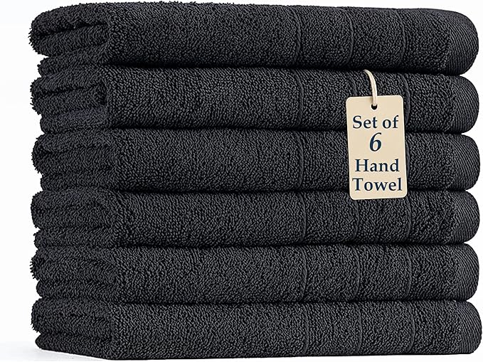 Black Hand Towels for Bathroom