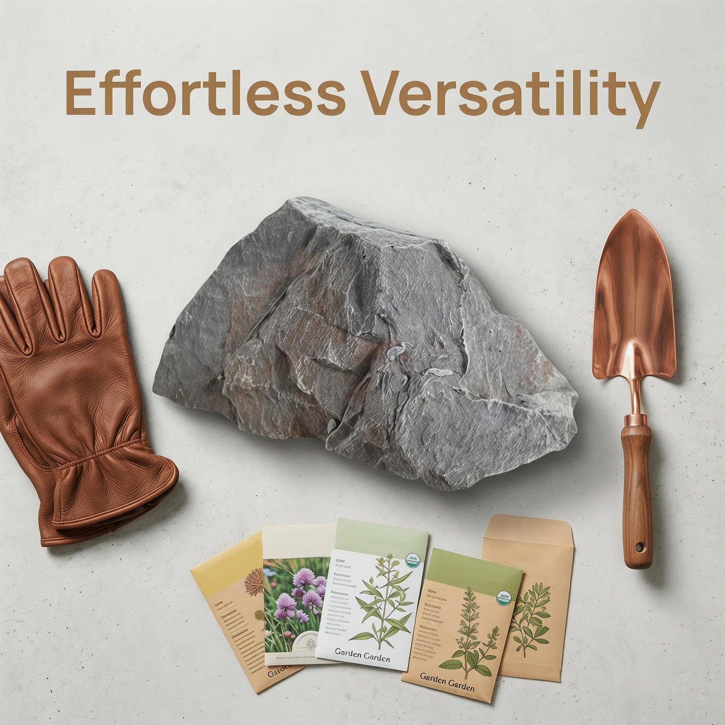 MYCENSE Artificial Rock Natural Texture PU Realistic Sandstone Landscape for Decor Community Courtyard Supermarkets Parks Offices, Style A 32x25x17cm Gray