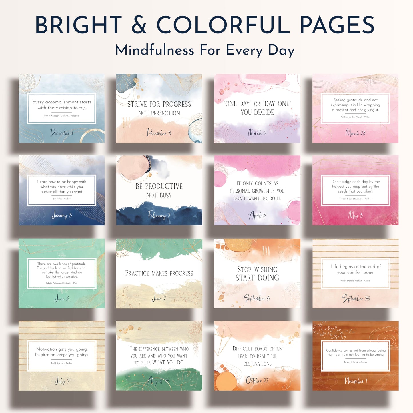 Motivational Daily Flip Calendar with 366 Inspirational Quotes – Inspirational Gifts for Women, Perpetual Desk Calendar, Office Decor for Women, Daily Affirmations, Motivational Desk Decor