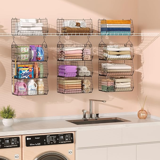 3 Tier Closet Hanging Shelves