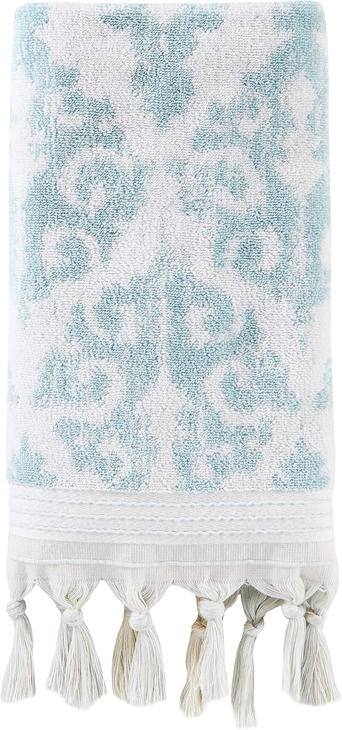 SKL Home Mirage Fringe 100% Turkish Cotton Hand Towel Set