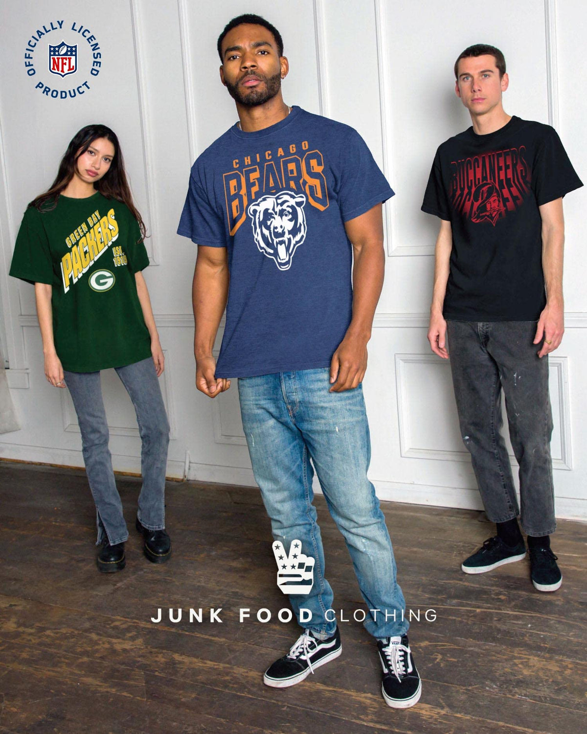 Junk Food Clothing x NFL - Chicago Bears - MVP Zip Hoodie - Unisex Adult Full Zip Hooded Sweatshirt for Men and Women - Size Large