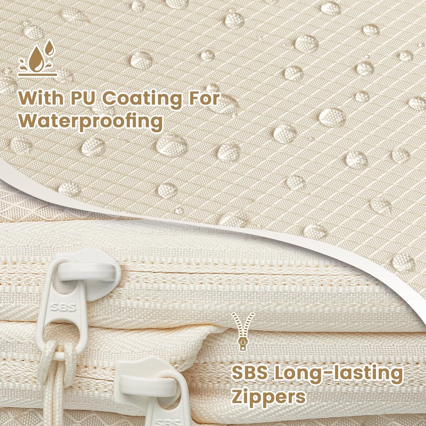 Compression Packing Cubes for Backpack,8 PCS Travel Packing Cubes for Suitcases Waterproof Suitcase Organiser Bags Travel Essentials（Beige）