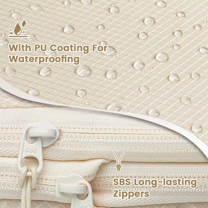 Compression Packing Cubes for Backpack,8 PCS Travel Packing Cubes for Suitcases Waterproof Suitcase Organiser Bags Travel Essentials（Beige）