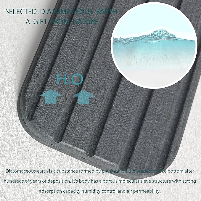 17inch x 4inch Kitchen Sink Faucet Mat, Water Absorbing Stone Faucet Splash