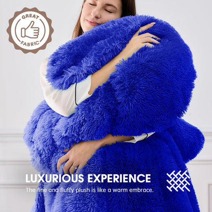 Heated Electric Blanket Throw,Warm Winter Birthday Gifts for Women Her Grandma-Faux Fur with Soft Sherpa,10 Heat Settings,5 Time Settings with Fast Heating, 50x60, Rainbow