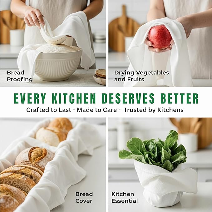 Flour Sack Towels | Tea Towel for Crafts| Kitchen Dish Cotton Blank Towel for