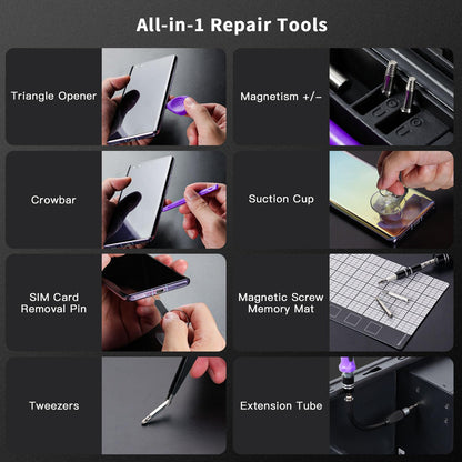 Faireach 170 in 1 Precision Screwdriver Set, Professional Repair Tool Kit with Portable Case, Small Screwdriver Kit for PC, Computer, Cellphone, Tablet, iPhone, iPad, Mac, Electronic etc