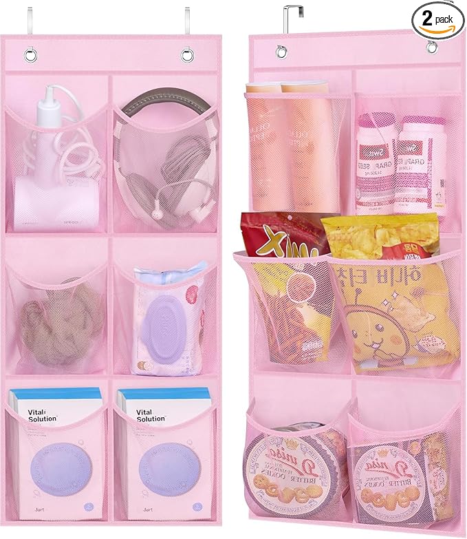 KIMBORA 2 Packs Narrow Kids Over the Door/Wall Shoe Organizer Small Baby