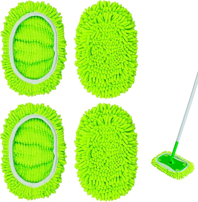 Reusable Mop Pads for Swiffer, Wet Dry Sweeping Mop Pad for Swiffer Sweeper Mop