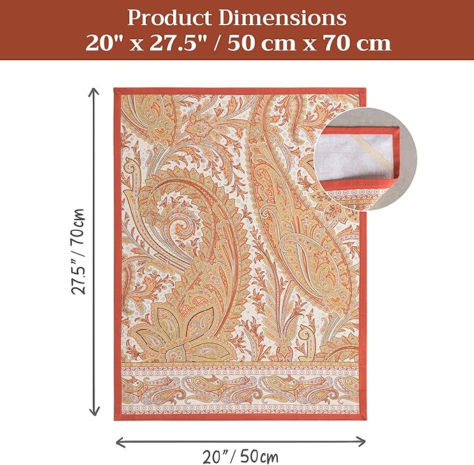 Maison d' Hermine Kitchen Towels Set of 2 100% Cotton 27.50" x 20" Reusable