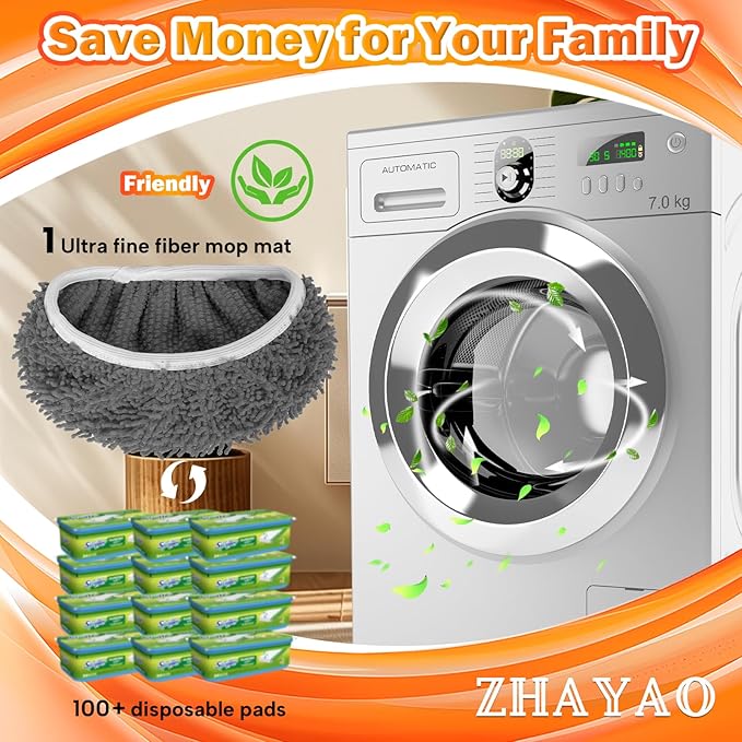 Reusable 100% Coral Fleece Mop Pads Compatible