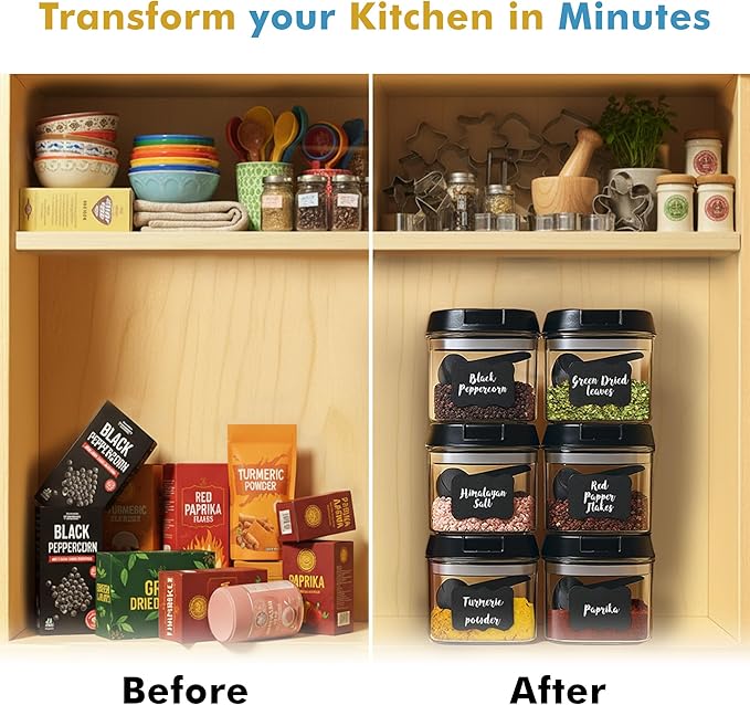 Shazo 6 PC Airtight Food Storage Containers