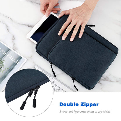 Dadanism 13 Inch Tablet Sleeve Shoulder Bag Carrying Case for iPad Pro 13" M4 2024, iPad Air 13" M3 M2, iPad Pro 12.9", Galaxy Tab S10+ Plus/S9 FE+/S9+ Plus 12.4", reMarkable Paper Pro 11.8", Indigo