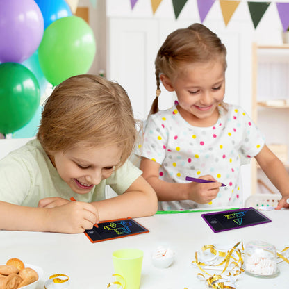 Party Favor Mini LCD Writing Tablet for Kids, 12 Pack – 4.5 Inch Mini Drawing Board. Fun and Educational for Kids that Sketch and Doodle. Perfect Goodie Bag and Gift Bag Filler, School Prize Or Gift