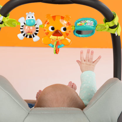 Bright Starts Take Along Toy Bar for Baby Car Seats/Carriers