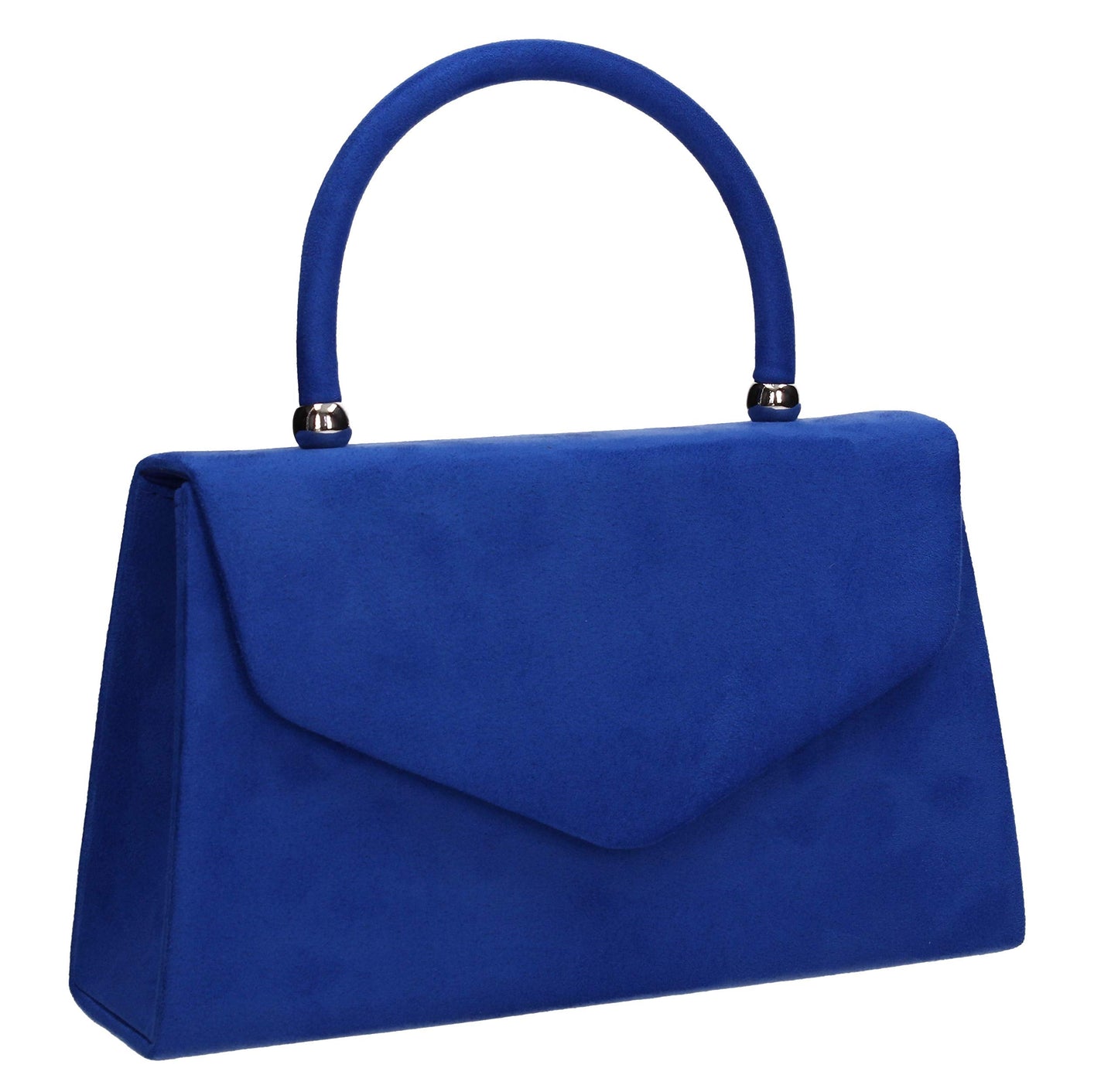 SwankySwans Women's Kendall Suede Clutch Bag, Royal Blue, One Size