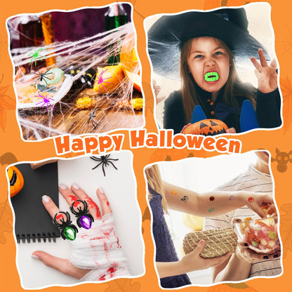 SpringFlower 336 PCS Halloween Party Favors,48 Pack Prefilled Pumpkins With Toys, Halloween Party Favors Bulk Kids Trick or Treat & Classroom School Rewards, Halloween Gifts