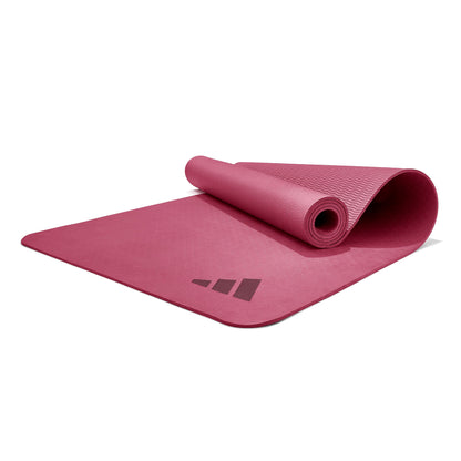 adidas Premium Yoga Mat, Firm-Density Workout Mat, 5 mm