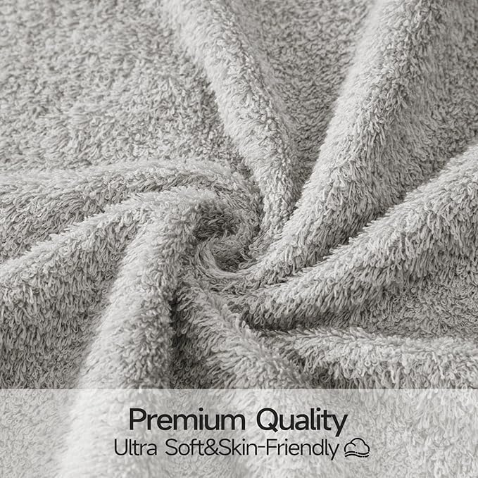 REDKISS 2-Pack Luxury Hand Towels, 16x32 Inch 450 GSM 100% Cotton, Super Soft