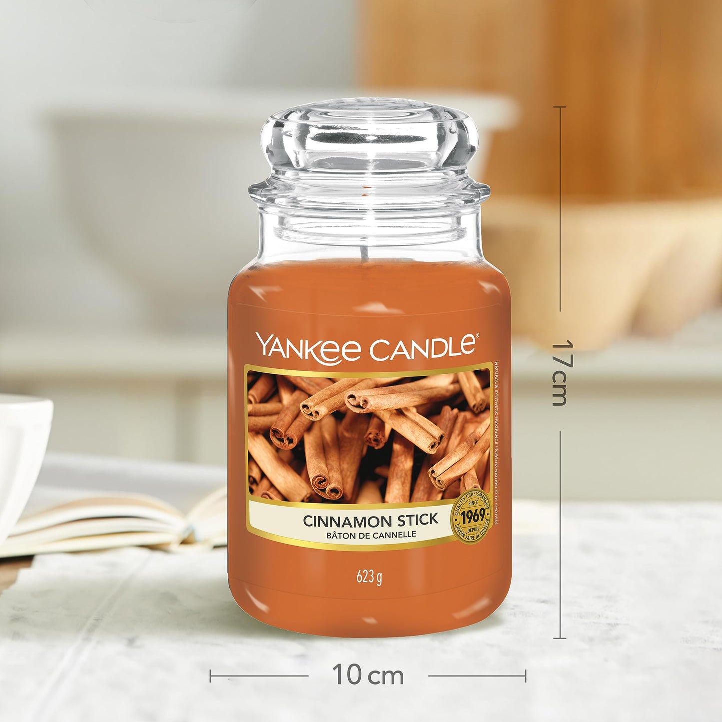 Yankee Candle Scented Candle | Cinnamon Stick Large Jar Candle | Long Burning Candles: up to 150 Hours for Women