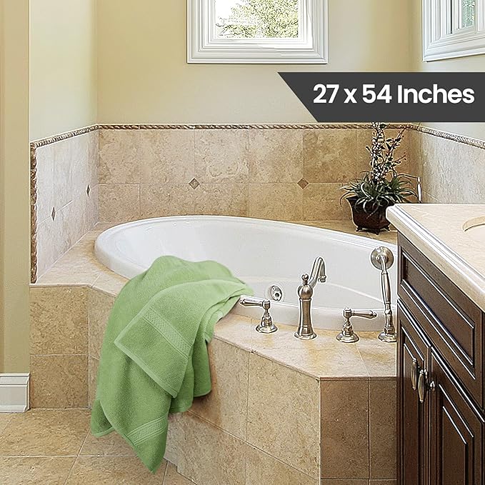 Utopia Towels 4 Pack Premium Bath Towels Set, 27 by 54 Inches, 100% Ring Spun