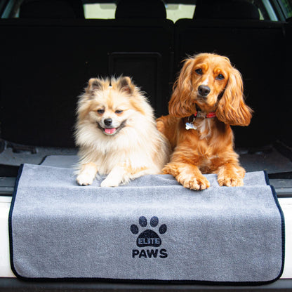 Elite Paws® UK: Ultra-Absorbent Luxury Dog Towel, Thicker Than Most, Super Soft Microfibre, Dries Pets Quickly, Large 140x70cm, Fast-Drying, Doubles as a Cozy Puppy Blanket, Machine Wash & Dry 1 Pack