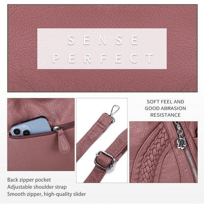 Purses and Handbags Women Fashion Tote Bag Shoulder Bags Top Handle Satchel Purses Washed Synthetic Leather Handbag, 1-1#d.pink, 13.8 * 4.7 * 11.8 inches