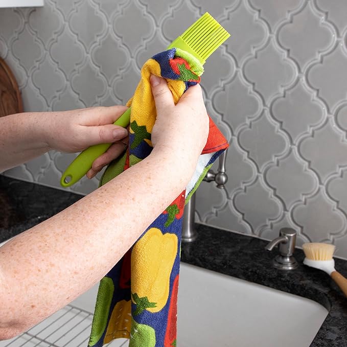 T-Fal Fiber Reactive Print Kitchen Towels: Highly Absorbent, Super Soft
