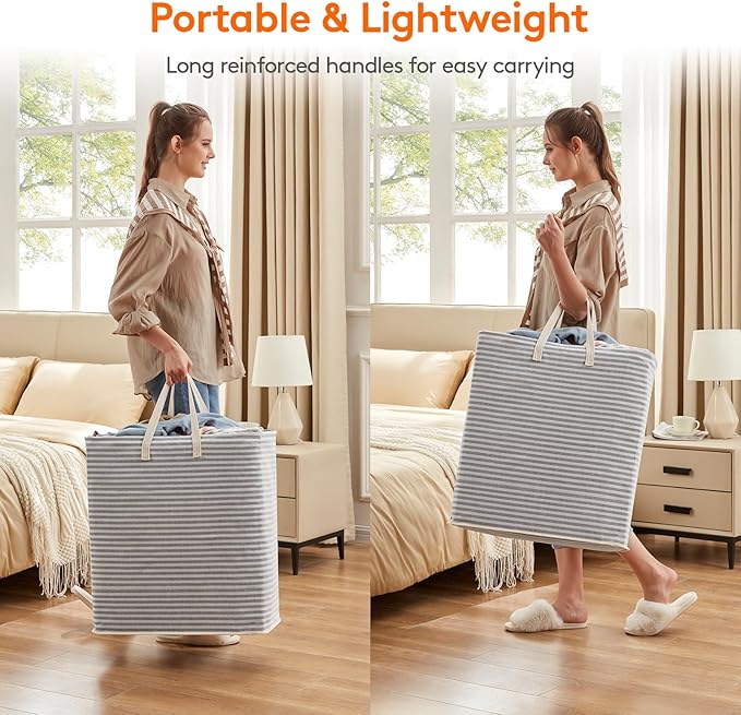 Lifewit 3 Pack Laundry Hamper Large Collapsible Laundry Baskets, Freestanding