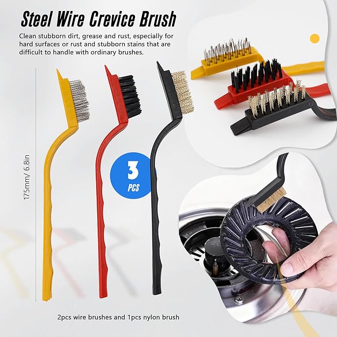 15Pcs Crevice Cleaning Brush Groove Gap Hard Bristle Cleaning Tool Small Clean