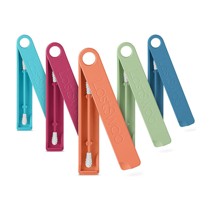 LastSwab® Reusable Buds Swabs for Ear Cleaning - The Sustainable and Sanitary Alternative to Single-Use Q Tips - Zero Waste and Easy to Clean - Comes with a Convenient Travel Case Holder