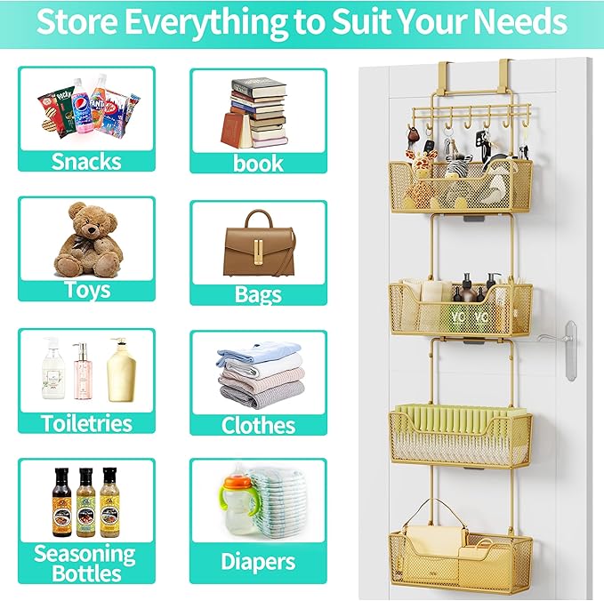 HapiRm Over The Door Organizer