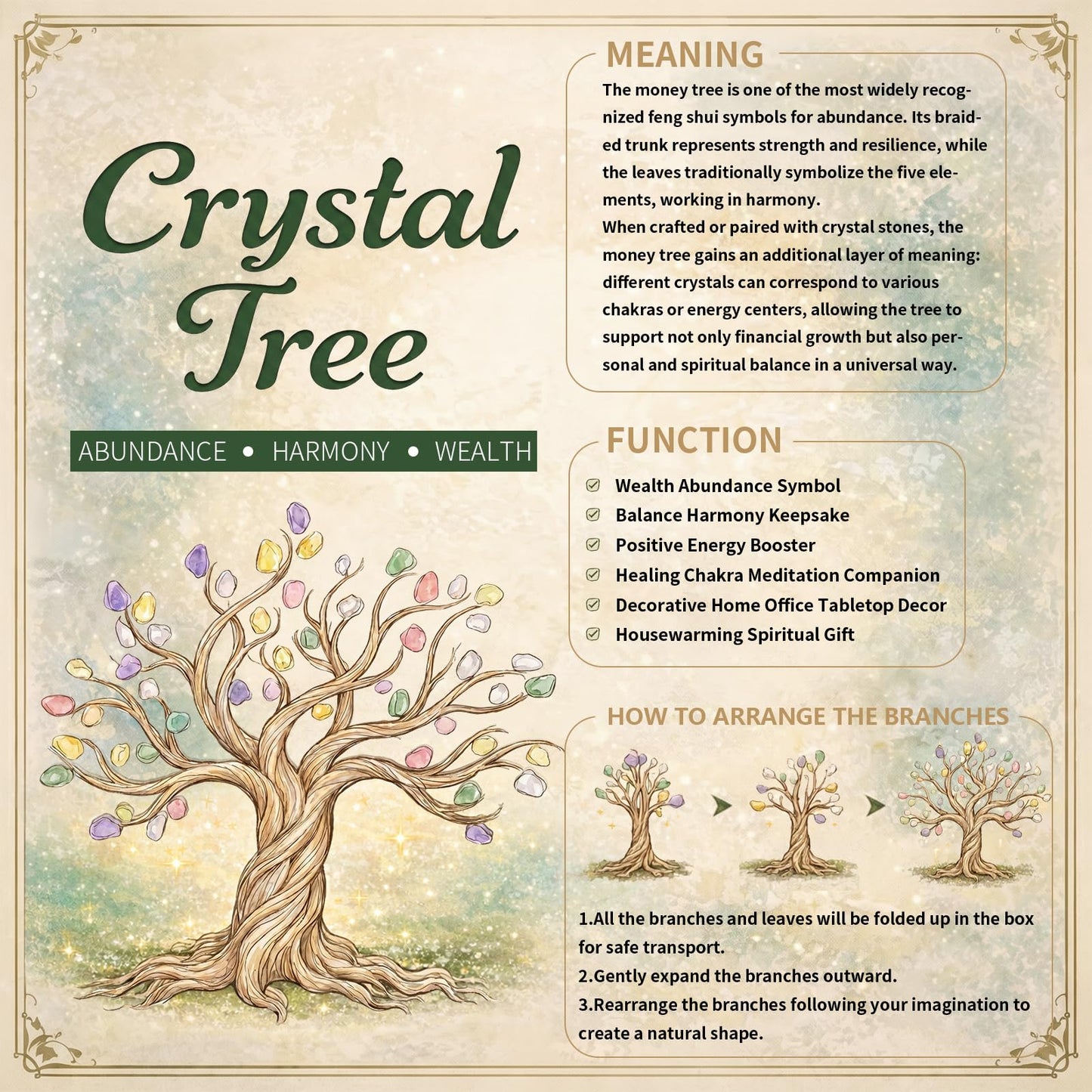 SUNYIK Natural Amethyst/Ctrine Money Tree, Rainbow Aura Titanium Crystal Cluster Base Bonsai Sculpture Figurine 4.5-5.7 Inches