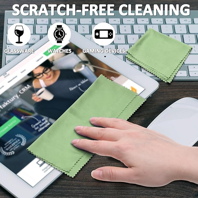 Eco-Fused Microfiber Cleaning Cloths
