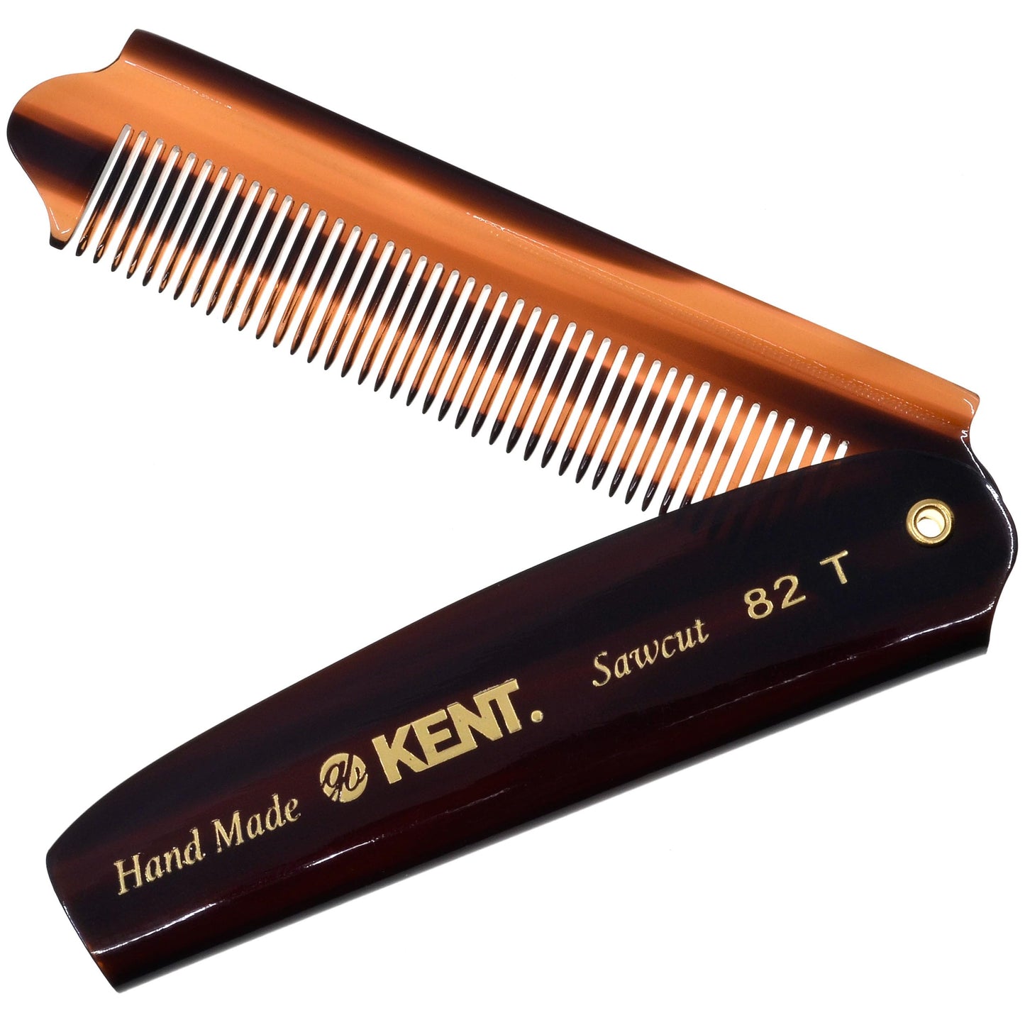 Kent Brushes Handmade Combs Large Folding Pocket Comb for Men