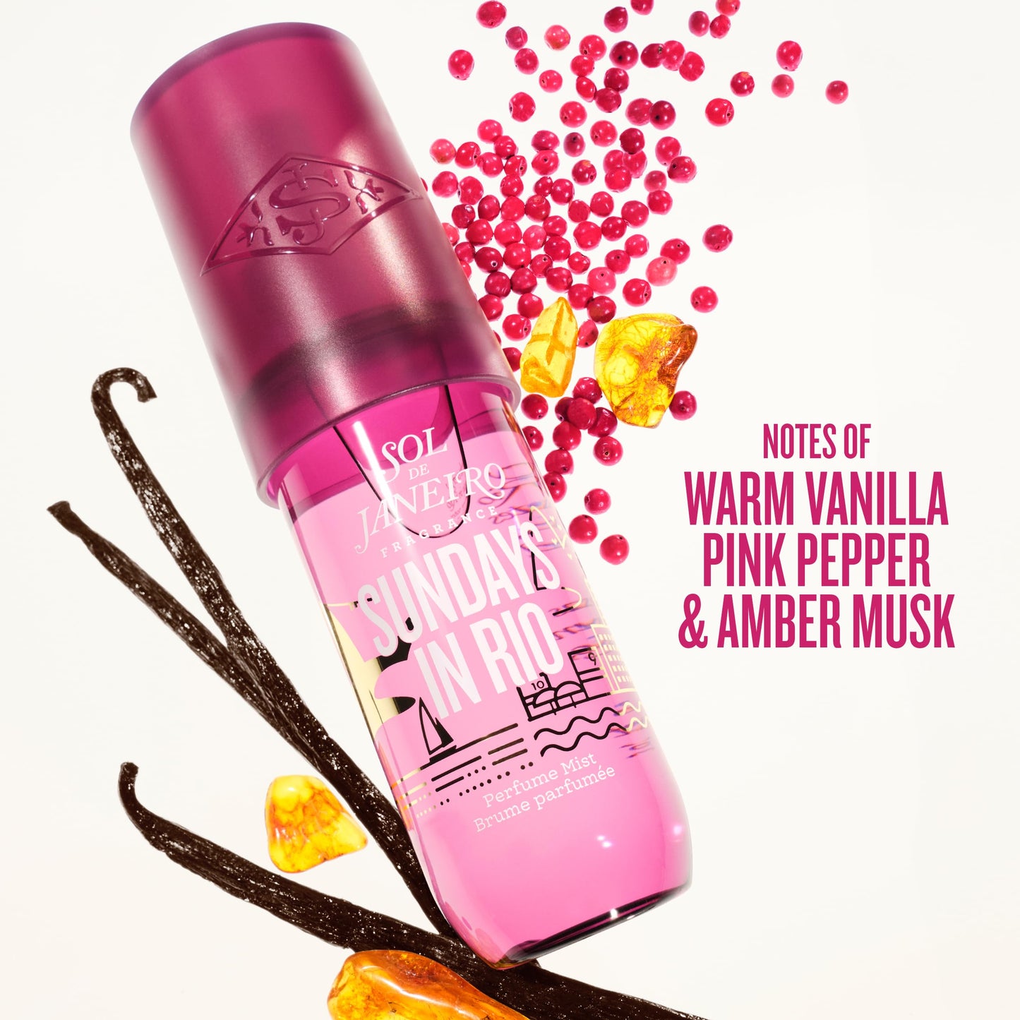 SOL DE JANEIRO Sundays in Rio Fragrance | Limited Edition Hair & Body Perfume Mist | 90mL/3.0 fl oz.