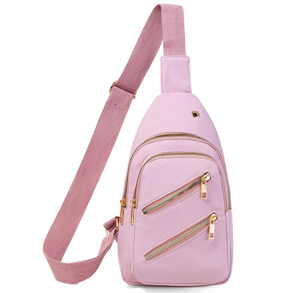 Small Sling Backpack Crossbody Sling Bag for Women, Chest Bag Daypack Fanny Pack Cross Body Bag for Outdoors Hiking Traveling - Black