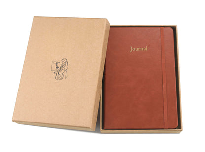 Wykeham's Resourceful Journal – Personal Finance and Budgeting Planner – Personalization Available (Brown, 8.5"×5.5")