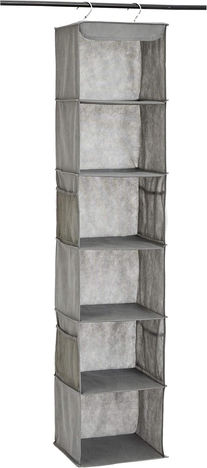Amazon Basics 6-Tier Hanging Closet Shelf Organizer