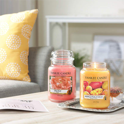 Yankee Candle Scented Candle | Mango Peach Salsa Large Jar | Burn Time: up to 150 Hours | Perfect Gifts for Women