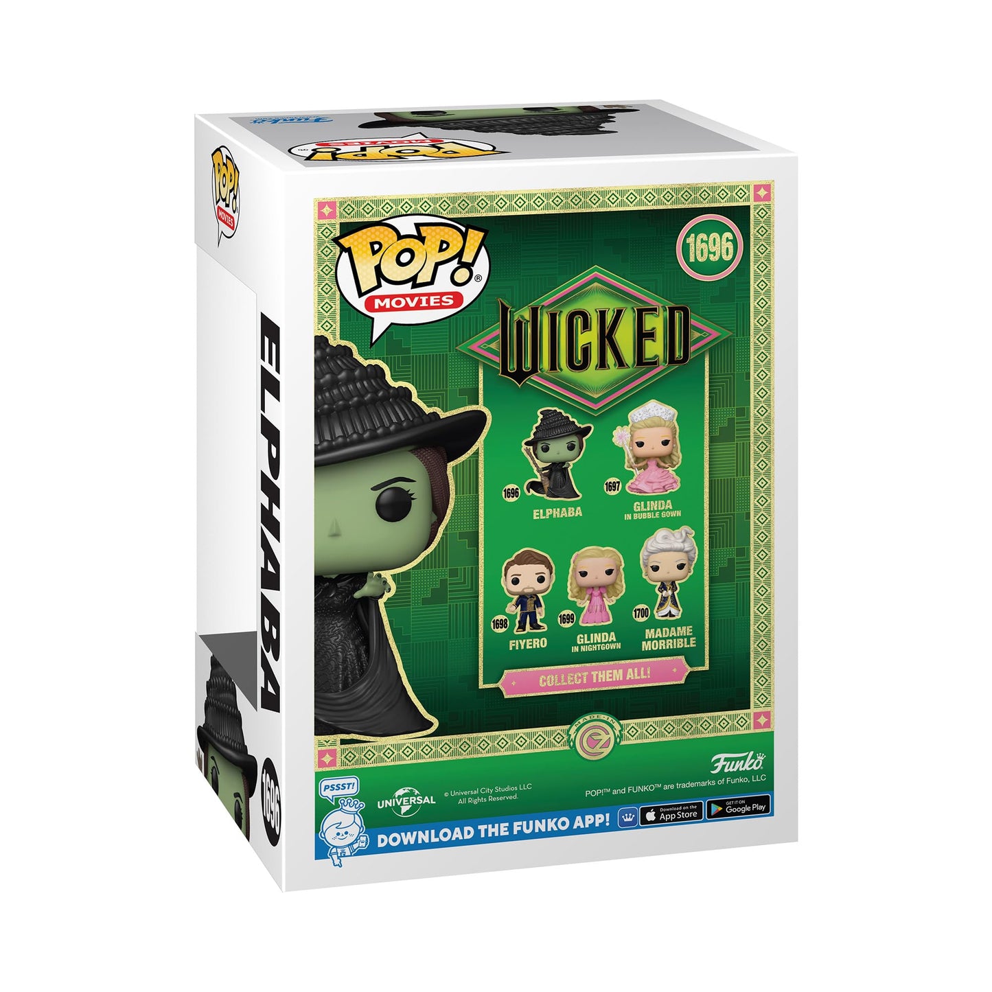 Funko POP! Movies: Wicked - Elphaba - Glitter - Amazon Exclusive - Collectable Vinyl Figure - Gift Idea - Official Merchandise - Toys for Kids & Adults - Movies Fans - Model Figure for Collectors